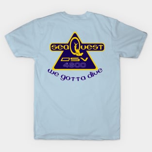 SeaQuest Front/Back design as featured on The Rewatch Podcast T-Shirt